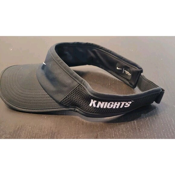 UCF Knights Nike Featherlight Aerobill Dri-Fit Visor Black Tennis Golf - Picture 2 of 5